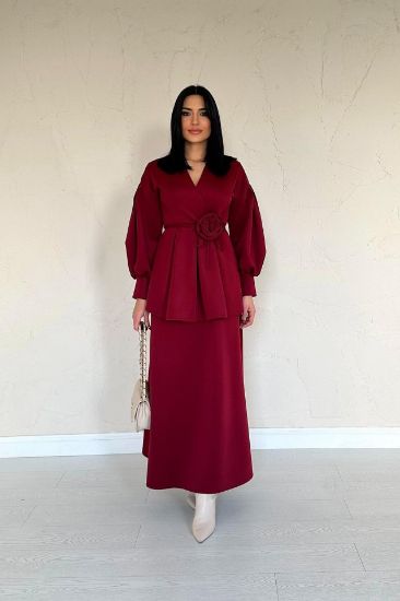 Bordo Gül Detaylı Takım resmi